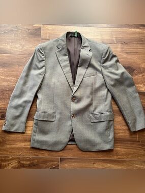 Chiavari 100% wool brown suit jacket sport coat blazer Angelico Fabric academia